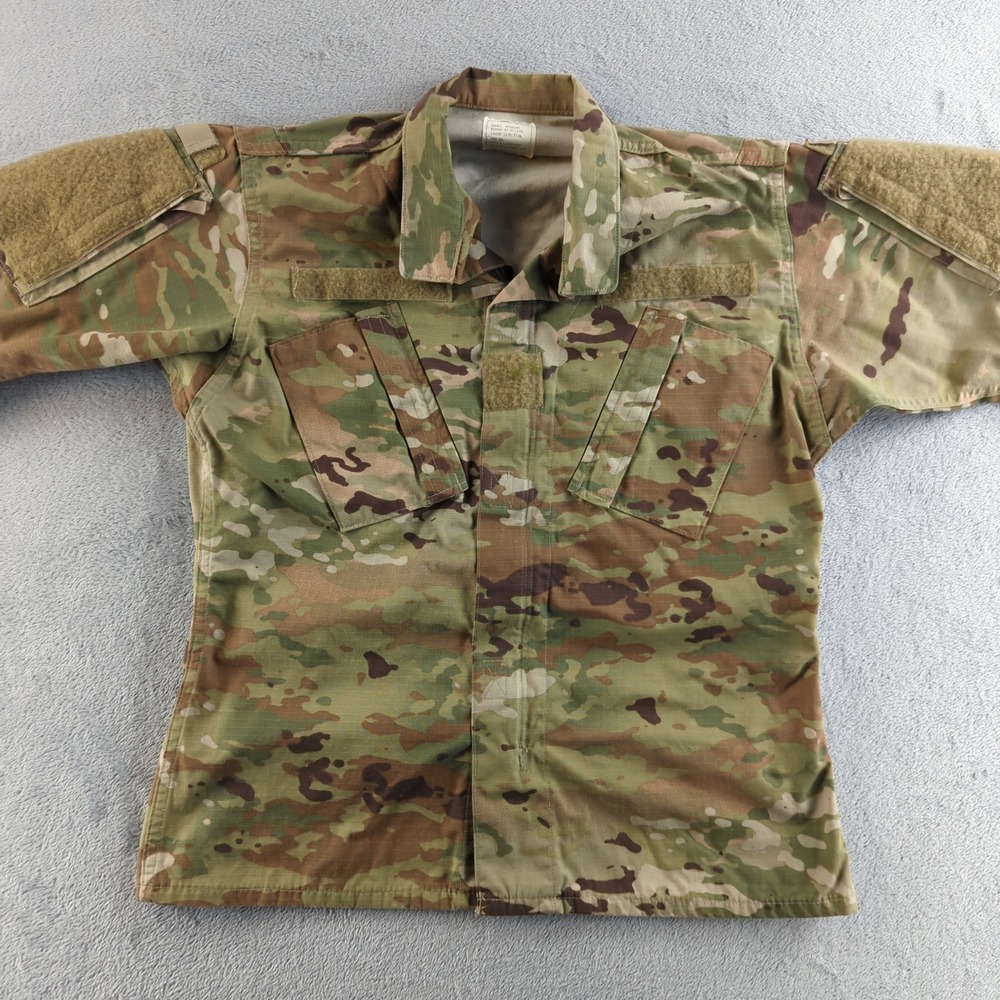 US Army Combat Shirt Mens Small Regular OCP Scorpion Camo ACU‎ Field Jacket Coat